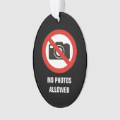 Keine Fotos erlaubt Ornament (Vorderseite)