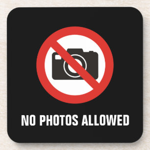 Keine Fotos erlaubt Untersetzer