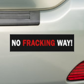 KEINE FRACKING WEISE! Autoaufkleber (Schwarzes) (Auf Auto)