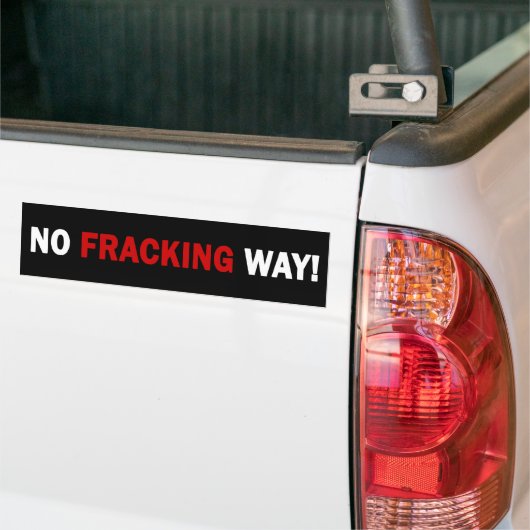 KEINE FRACKING WEISE! Autoaufkleber (Schwarzes) (Auf Lkw)