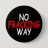 Keine Fracking Weise Button (Vorderseite)