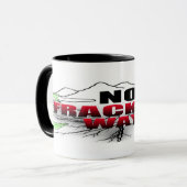 Keine Fracking Weisen-Kaffeetasse Tasse (Vorderseite Links)