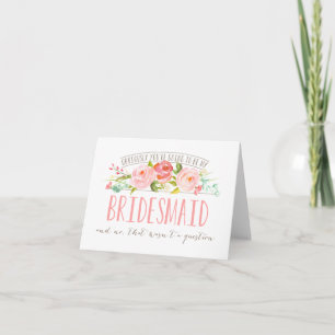 Keine Frage, Bridesmaid Rose Garden Einladung