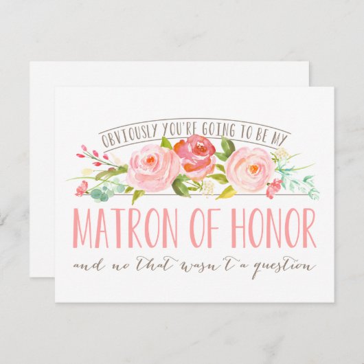 Keine Frage, Matron of Ehre Rose Garden Einladung (Vorne/Hinten)