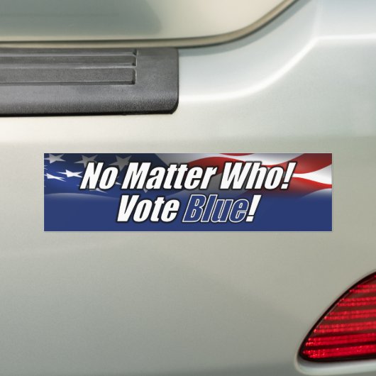 Keine Frage, wer Blue gewählt hat Autoaufkleber (Auf Auto)