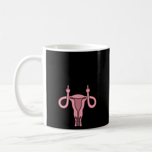 Keine Frau für Sie Hysterektomie Erholung Uterus R Kaffeetasse (Links)