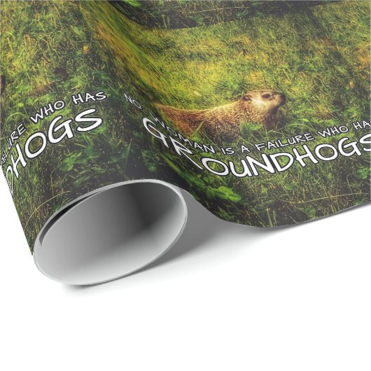 Keine Frau ist ein Versager, der das Papier "Groun Geschenkpapier (Rolleneckpunkt)