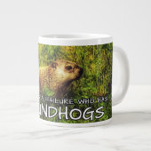 Keine Frau ist ein Versager, der die Groundhogs-Ta Jumbo-Tasse (Vorderseite Rechts)