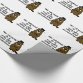 Keine Frau ist ein Versager, der Groundhogs hat Geschenkpapier (Ecke)