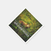 Keine Frau ist ein Versager, der Groundhogs Servie Serviette (Ecke)