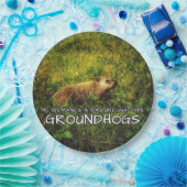 Keine Frau ist ein Versager, der Groundhogs-Teller Pappteller (Party)