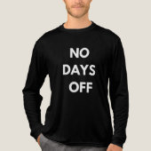 Keine freien Tage Tri-Blend Shirt (Vorderseite)