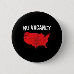 Keine freien Zimmer Wir sind voll lustiges Republi Button