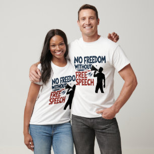 "Keine Freiheit ohne freie Meinungsäußerung" kühne T-Shirt