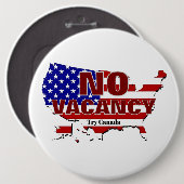 Keine Freizeit - Sichern Sie die Grenze Button (Vorne & Hinten)