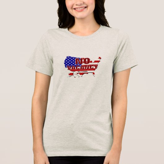 Keine Freizeit - Sichern Sie die Grenze Tri-Blend Shirt (Vorderseite)