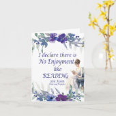 Keine Freude wie das Lesen von Zitaten Karte (Gelbe Blume)