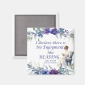 Keine Freude wie das Lesen von Zitaten Magnet (Vorderseite/Rückseite)