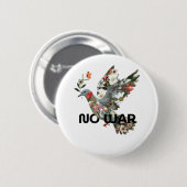 Keine friedenstofische Erklärung Button (Vorne & Hinten)