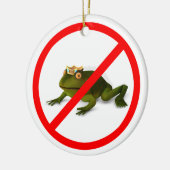 Keine Frösche mehr! Keramikornament (Links)