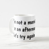 Keine Frühaufsteherin Kaffeetasse (Vorderseite Links)