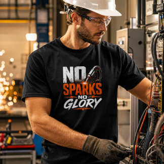 Keine Funken Keine Ehre Lustige Schweißarbeit T-Shirt