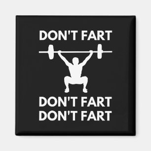 Keine Furz Funny Fitness Gym Workout Weightfting Magnet