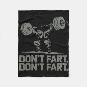 Keine Furz Funny Weightlift Joke Gym Spaß Work Fleecedecke