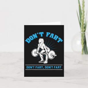 Keine Furz I Bodybuilding Weightlift Karte