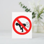 Keine Furz Postkarte (Stehend Vorderseite)