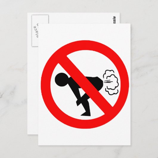 Keine Furz Postkarte (Vorne/Hinten)