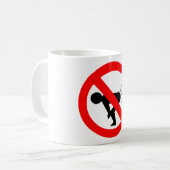 Keine Furz-Zone Kaffeetasse (Vorderseite Links)