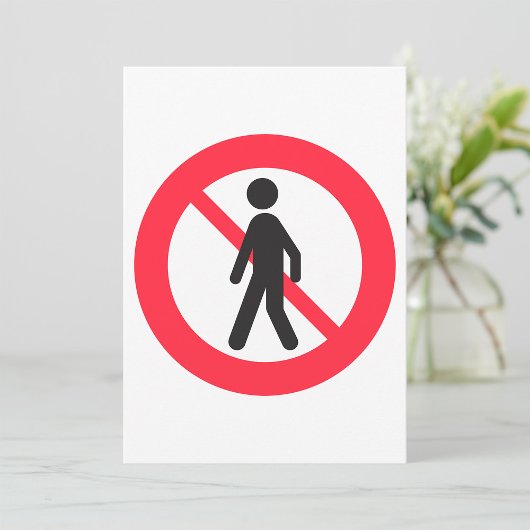 Keine Fußgängerzone Einladung