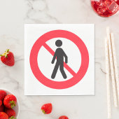 Keine Fußgängerzone Serviette