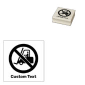 Keine Gabelstapler Unterschrift Gummistempel (Stempel)
