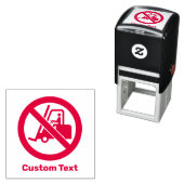 Keine Gabelstapler Unterschrift Permastempel (Beispiel)