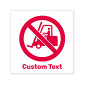 Keine Gabelstapler Unterschrift Permastempel (Design)