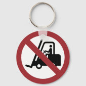 Keine Gabelstapler Unterschrift Schlüsselanhänger (Vorderseite)