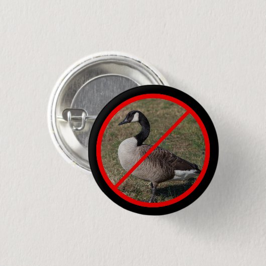 Keine Gänse erlaubt Button (Vorne & Hinten)