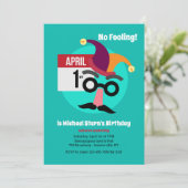 Keine Geburtstagspartei Einladung (Stehend Vorderseite)