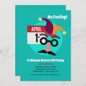 Keine Geburtstagspartei Einladung (Vorne/Hinten)