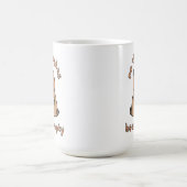 Keine Gedanken Kopf Leere Capybara Funny Meme Kaffeetasse (Mittel)