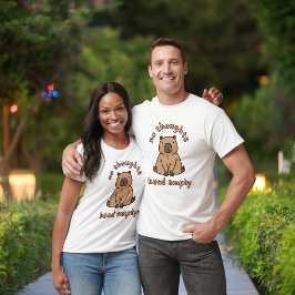 Keine Gedanken Kopf Leere Capybara Funny Meme T-Shirt