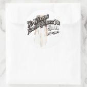 Keine gegen mich geschaffene Waffe Runder Aufkleber (Tasche)