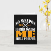 Keine gegen mich geschaffene Waffe soll Prosper Ch Karte (Gelbe Blume)