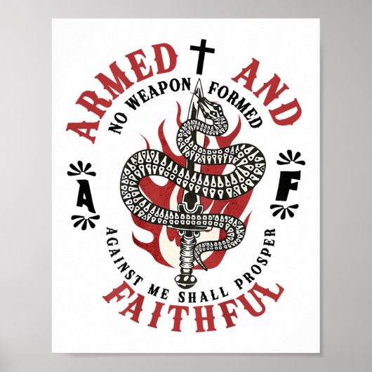 Keine gegen mich geschaffene Waffe soll Prosper Ch Poster (Vorne)