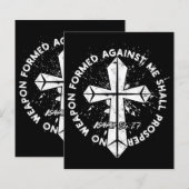Keine gegen mich geschaffene Waffe wird dem Glaube (Vorne/Hinten)