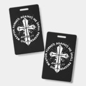 Keine gegen mich geschaffene Waffe wird dem Glaube Ausweis (Vorder- & Rückseite)