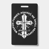 Keine gegen mich geschaffene Waffe wird dem Glaube Ausweis (Rückseite)