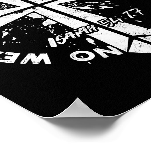 Keine gegen mich geschaffene Waffe wird dem Glaube Poster (Ecke)